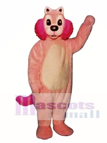 Rosa Nerz Maskottchen Kostüm