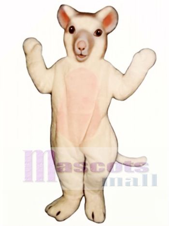 Weiße Maus Maskottchen Kostüm