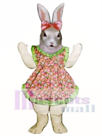 Ostern Jill Häschen Kaninchen mit Schürze & Bow Maskottchen Kostüm
