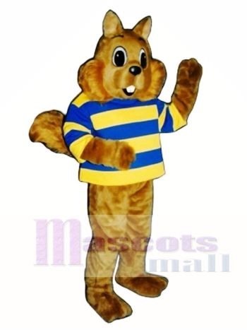 Sonniges Eichhörnchen mit Shirt Maskottchen Kostüm