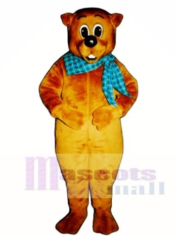 Chuckie Waldmurmeltier mit Halstuch Maskottchen Kostüm