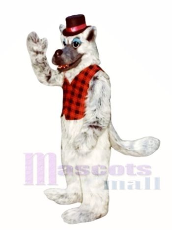 Schlechter Wolf mit Hut & Weste Maskottchen Kostüm