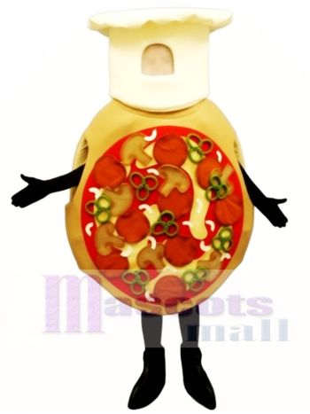 Verrücktes Pizza Maskottchen Kostüm