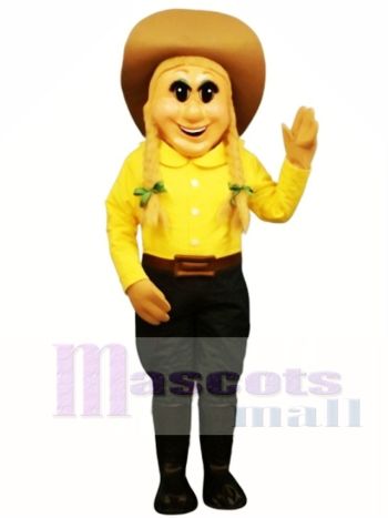Cowgirl Maskottchen Kostüm Menschen