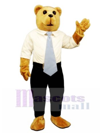 Neues Weißes Halsband Bruce Bär Maskottchen Kostüm