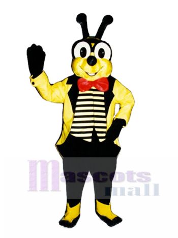 Yellow Bee with Jacket Mascot Costume