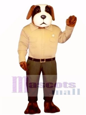 Niedlich Sheriff Schnüffler Hund Maskottchen Kostüm Tier 