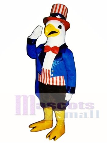 Niedlich amerikanisch Adler Maskottchen Kostüm