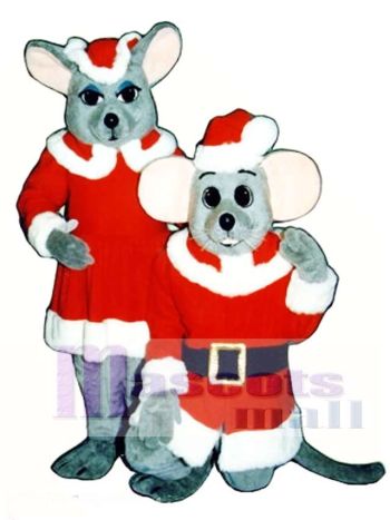 Chris Maus (Kniend) Weihnachts Maskottchen Kostüm