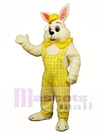 Ostern Egbert Hase Kaninchen mit gelbem Maskottchen Kostüm
