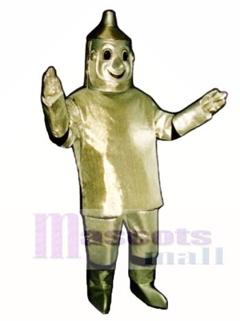Zinn Mann mit Hut Maskottchen Kostüm