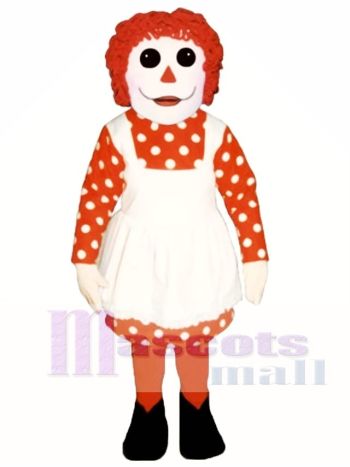 Mädchen Lappen Puppe Maskottchen Kostüm