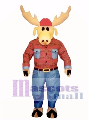 Cute Montana Moose Mascot Costume