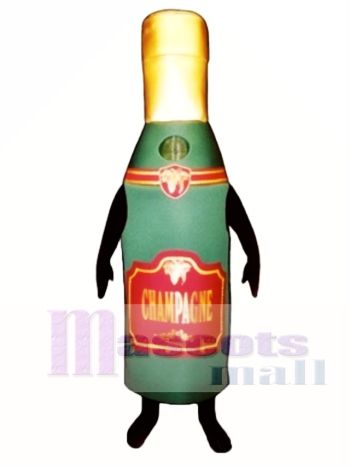 Champagner Flasche Maskottchen Kostüm