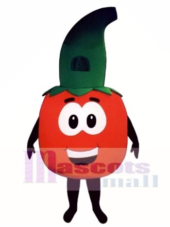 Tomate mit Stamm Maskottchen Kostüm Gemüse