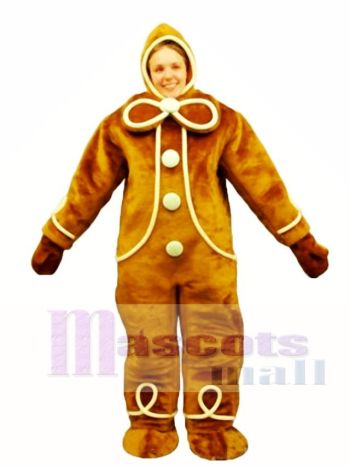 Lebkuchen mit Kapuze Maskottchen Kostüm Menschen