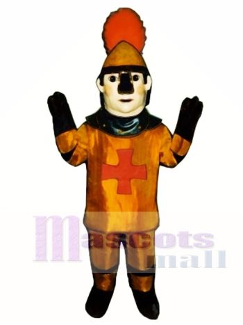 Goldener Knight Maskottchen Kostüm Menschen