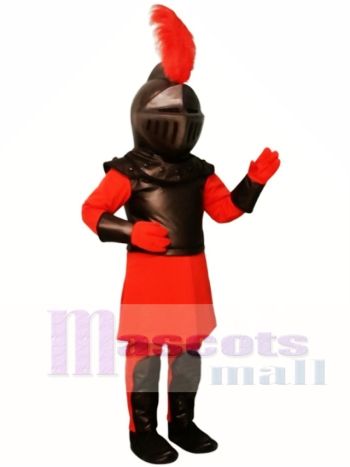 rot Ritter Maskottchen Kostüm Menschen
