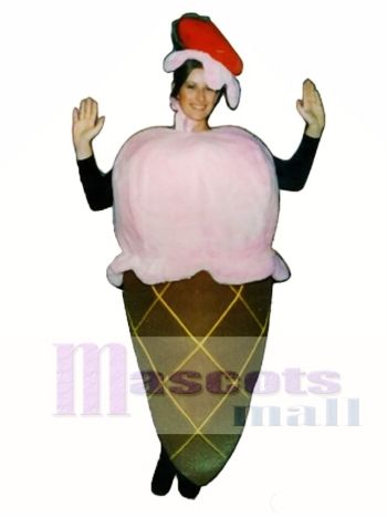 Eis Sahne Kegel Maskottchen Kostüm