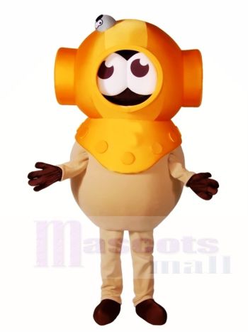 Gelbe Taucher Maskottchen Kostüme