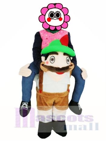 Für Kinder PiggyBack bayerischer Oktoberfest Bier Kerl tragen mich auf Hirsch Maskottchen Kostüme