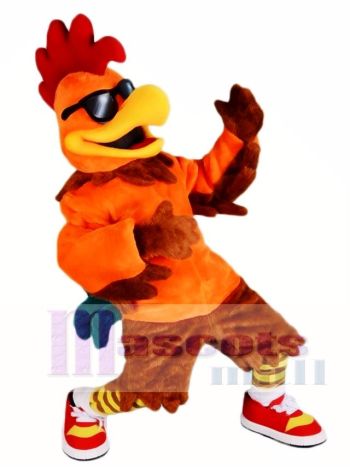 Huhn Rooster mit Sonnenbrille Maskottchen Kostüme Geflügel Bauernhof