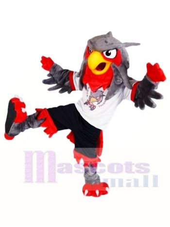 Schwarze Hosen Grau Adler Eule Maskottchen Kostüme Tier