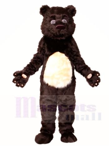Flauschige Schwarz Bär Maskottchen Kostüme Tier