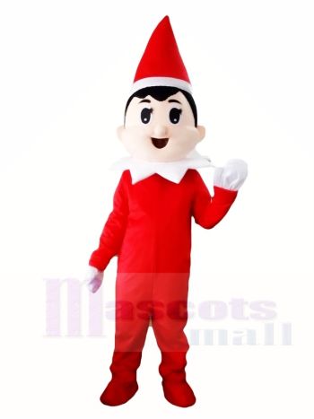 rot Hut Xmas Weihnachten Junge Maskottchen Kostüme Halloween Cartoon