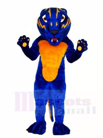 Blau Bearcat Maskottchen Kostüme Tier 