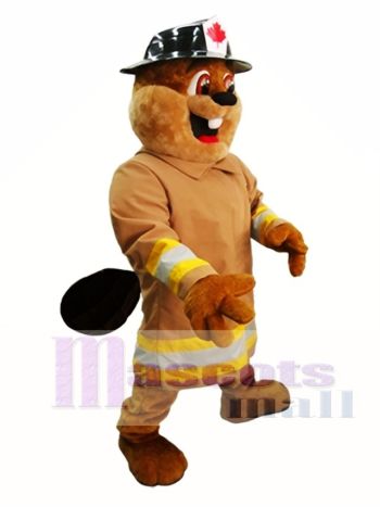 Biber in Hut Maskottchen Kostüm Burny Biber Maskottchen Kostüme