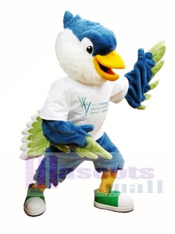 Royal Blue Kopf Vogel Maskottchen Kostüme