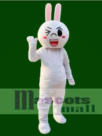 Wink Augen Cony Rabbit Bunny Maskottchen Kostüme Linie Stadt Freun