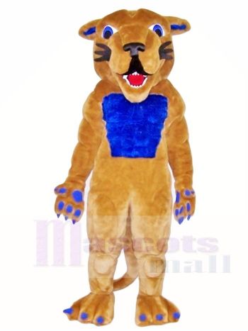 Cougar Maskottchen Kostüme mit blauem Muskel Tier