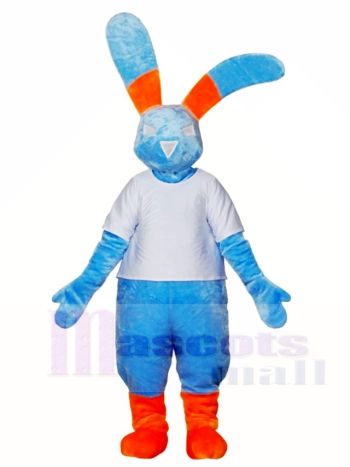 Blau Kaninchen Maskottchen Kostüme Häschen Hase Tier