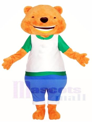 Groß Lächelnd Flauschige Bär Maskottchen Kostüme Tier
