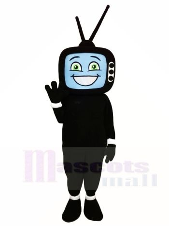 Schwarz TV Television Maskottchen Kostüme
