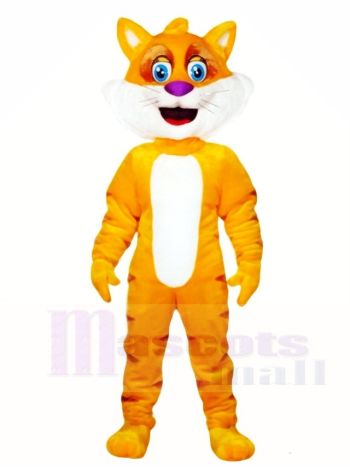 Gelbe Fettkatze Maskottchen kostüme Tier