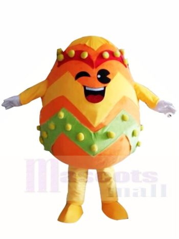 Orange Paschal Ostern Ei Maskottchen Kostüme