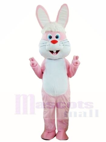 Lustiges rosafarbenes Kaninchen Ostern Häschen Maskottchen Kostüme Tier