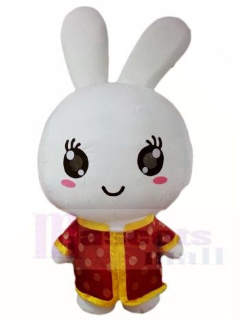 Rotes Hemdkaninchen Ostern Häschen Maskottchen Kostüme Tier