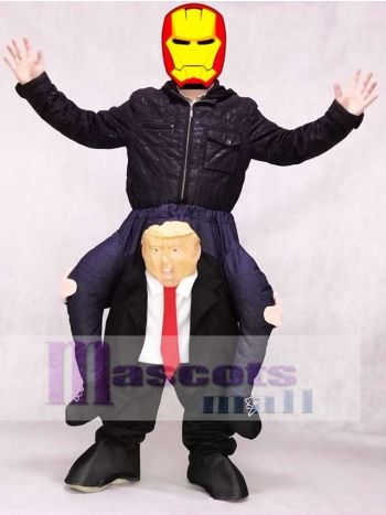 Huckepack US-Präsident Trage mich reiten Trumpf Maskottchen Kostüm Carry Me US President Trump