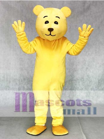 Schöne gelbe Teddy Maskottchen Kostüm Tier