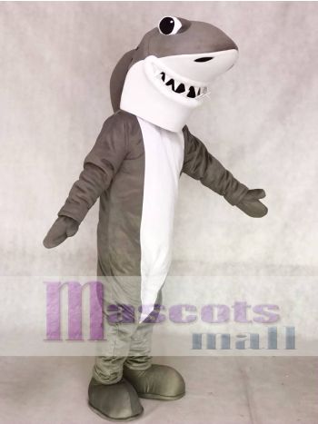 Grau und Weißer Hai Maskottchen Kostüme Ozean