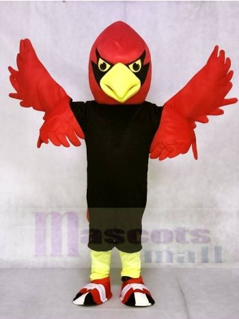 Roter Kardinal Maskottchen kostümen Vogel Tier