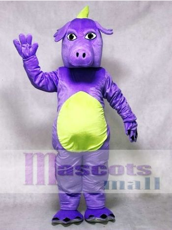 Purple Whimsical Dragon Mascot Costume