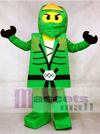 Lego Ninjago Lloyd Grün Ninja Maskottchen Kostüm