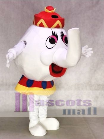 Teekanne Mrs. Potts aus Die Schöne und das Biest Maskottchen Kostüm