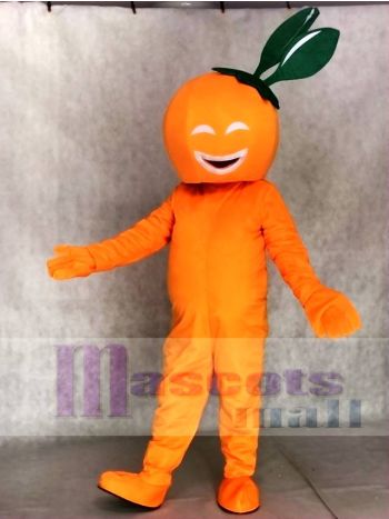Lächelndes Nabel Orangen Maskottchenkostüm Frucht Anlage