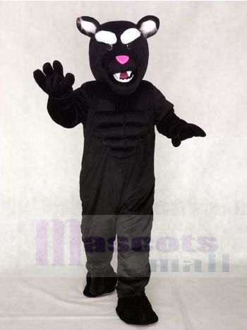 Black Muscle Panther Mascot Costumes Animal